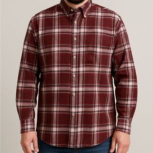 Bass Pro Shops Men’s Button Down Plaid Flannel Shirt Size XL